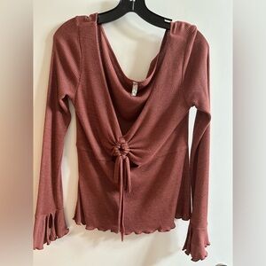 Sexy Free People shimmer blouse